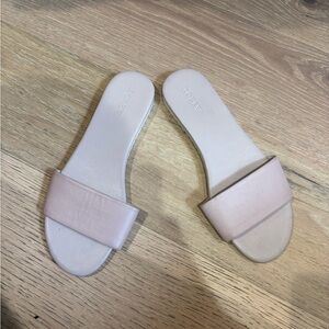 J. Crew Lavender Minimalist Slide Sandals